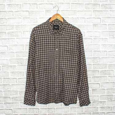 Rails Rails Button up Flannel SUSSEX Shirt in Taw… - image 1