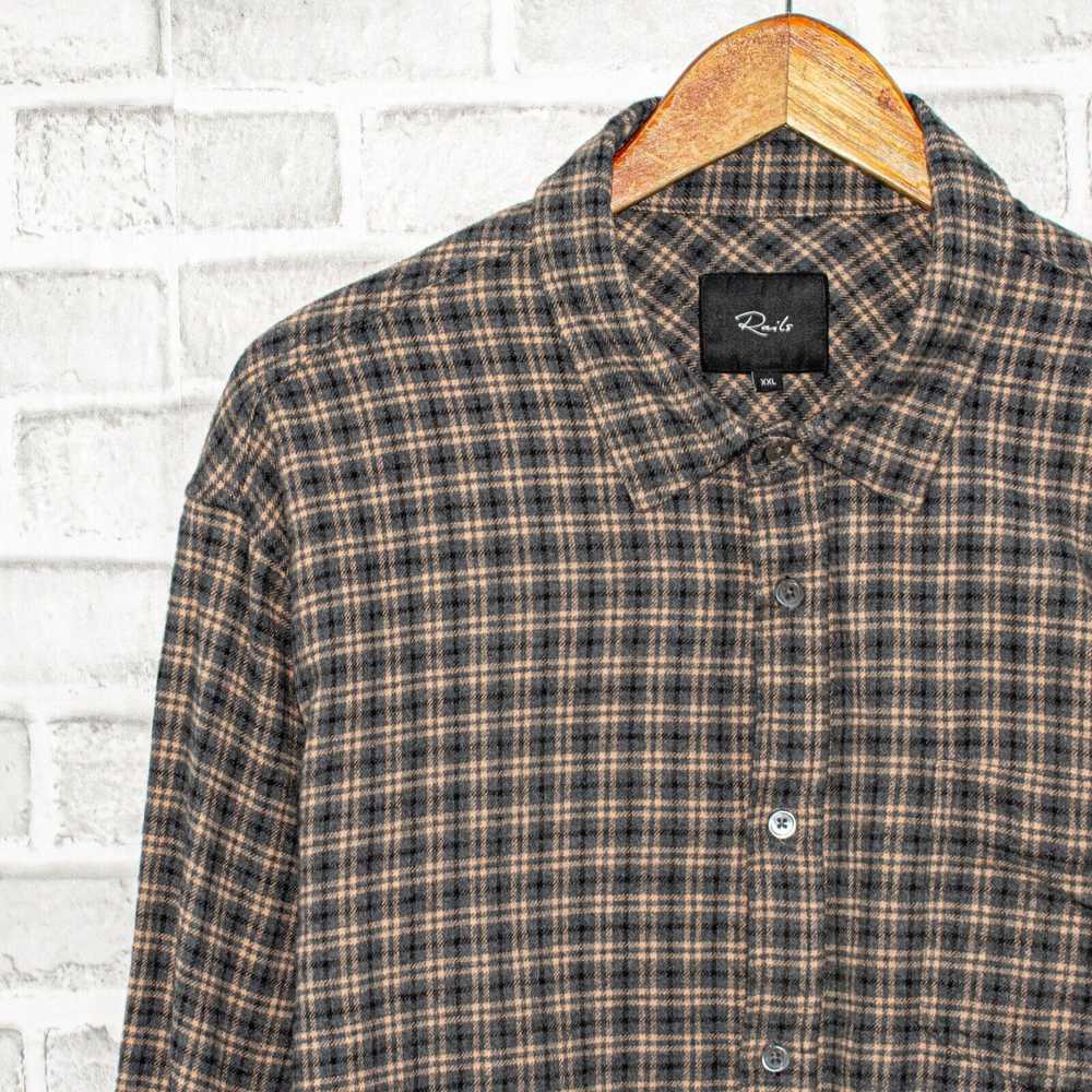 Rails Rails Button up Flannel SUSSEX Shirt in Taw… - image 5