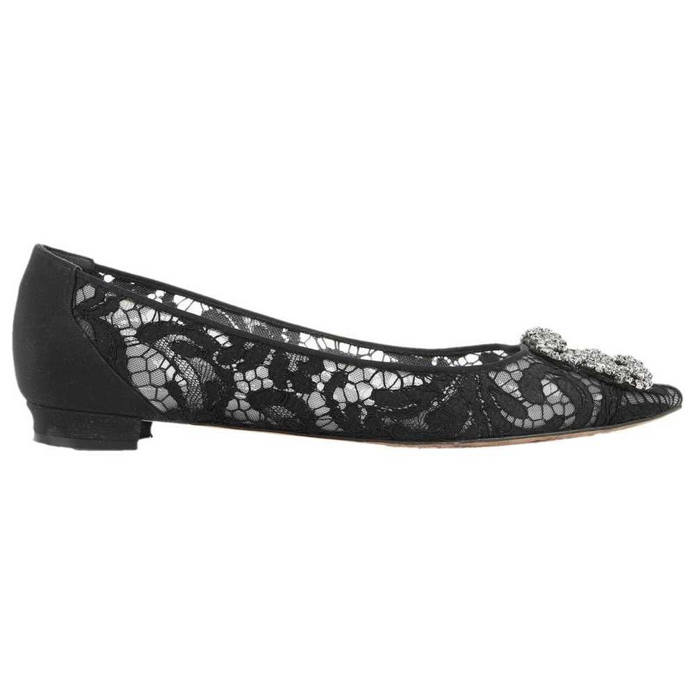 Manolo Blahnik Hangisi cloth ballet flats - image 1