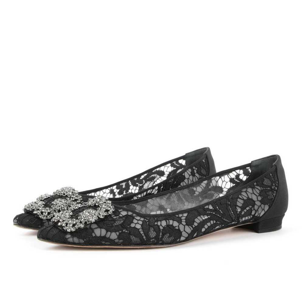 Manolo Blahnik Hangisi cloth ballet flats - image 2