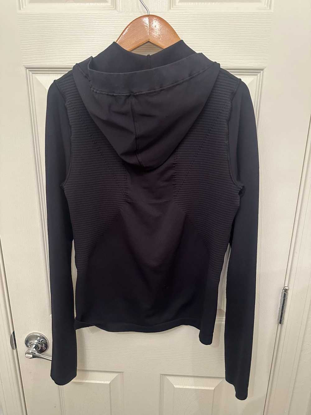 Rick Owens Rick Owens Black Stretch Jersey Hoodie - image 4