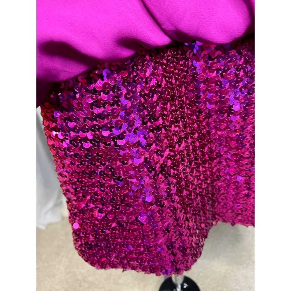 drop waist sequin dress fuchsia pink - image 3