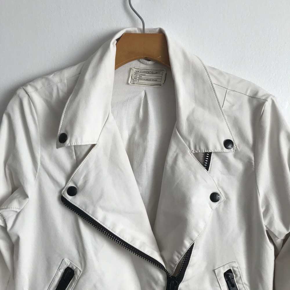 Current Elliott Current Elliott White Moto Jacket… - image 2