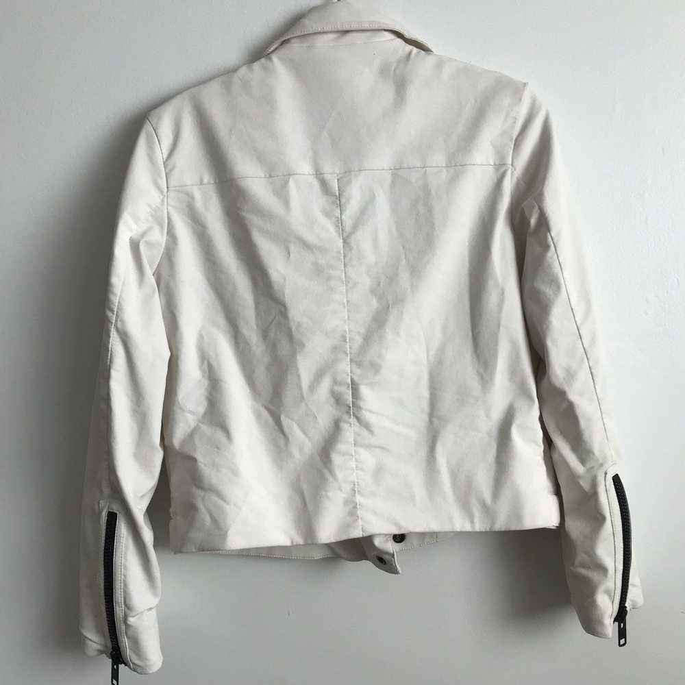 Current Elliott Current Elliott White Moto Jacket… - image 4