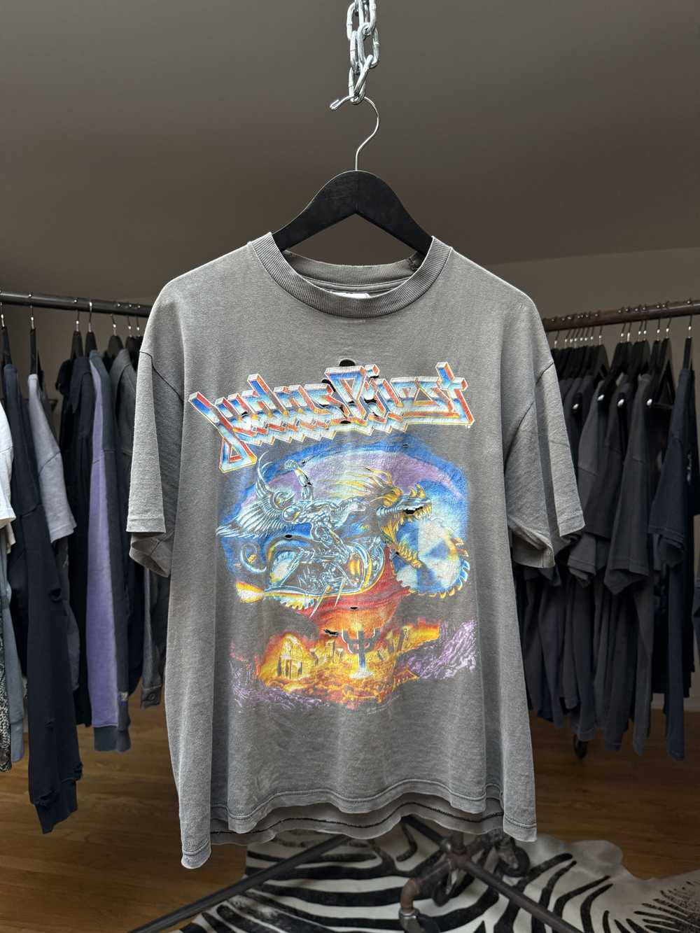 Band Tees × Vintage Vintage Judas Priest Band Tee… - image 1