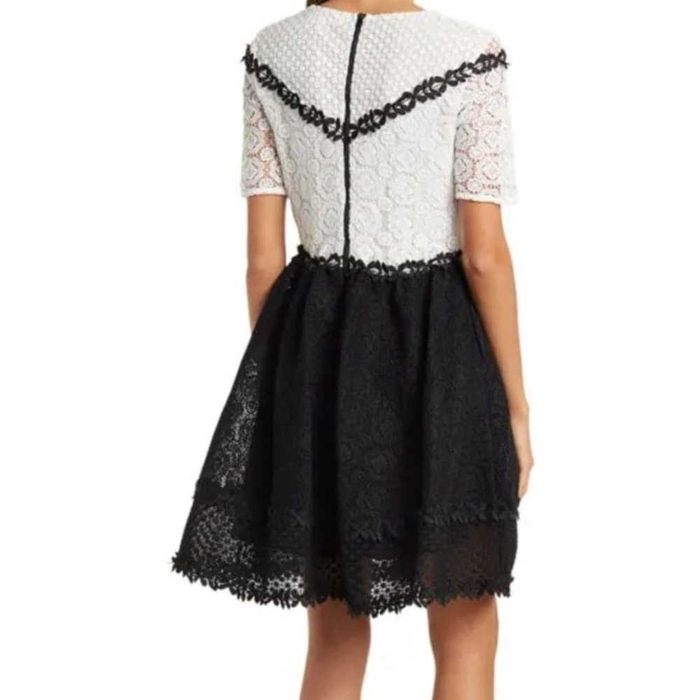 Maje Renald Two Tone Black & White Lace Fit & Fla… - image 2