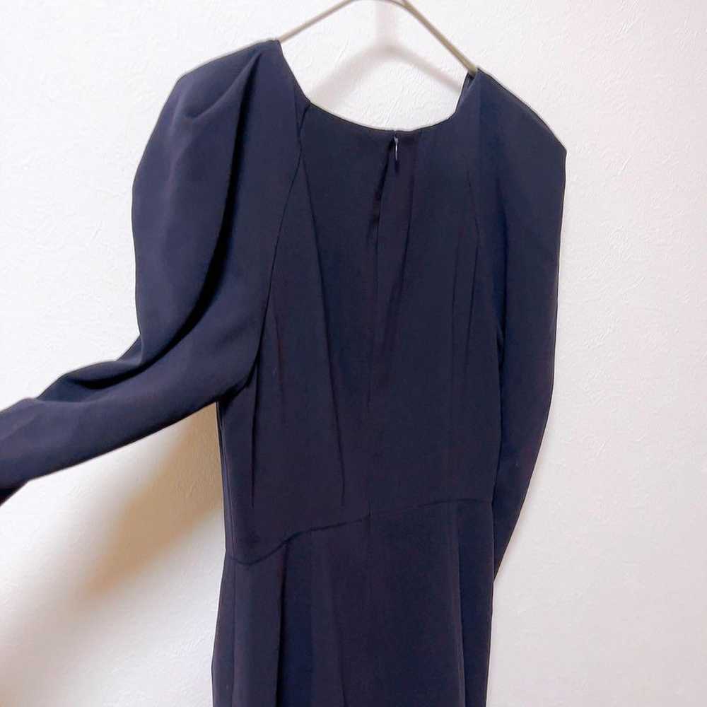 Lanvin en Bleu Tuck Shoulder Long Sleeve Dress Na… - image 10