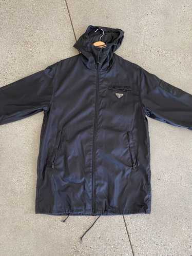 Prada Prada nylon logo rain coat light jacket