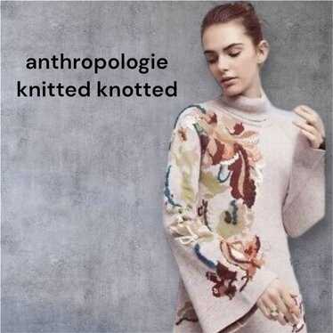 Anthropologie knitted knotted knit dress