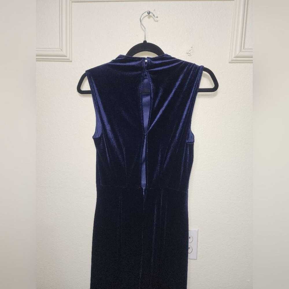 Lulu's Classic Elegance Navy Velvet Sleeveless Mo… - image 10