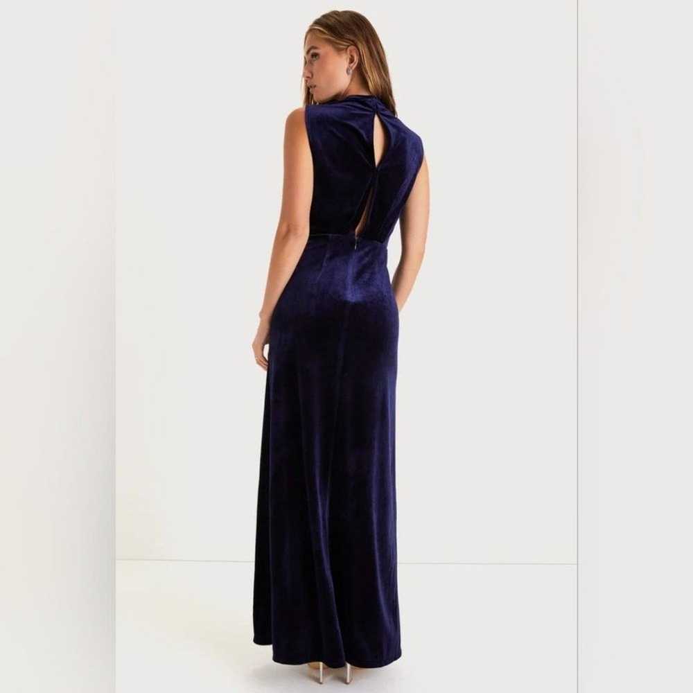 Lulu's Classic Elegance Navy Velvet Sleeveless Mo… - image 4