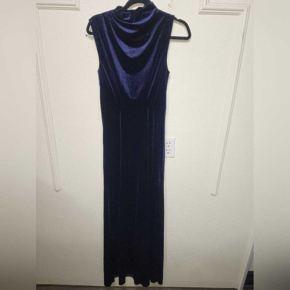 Lulu's Classic Elegance Navy Velvet Sleeveless Mo… - image 6