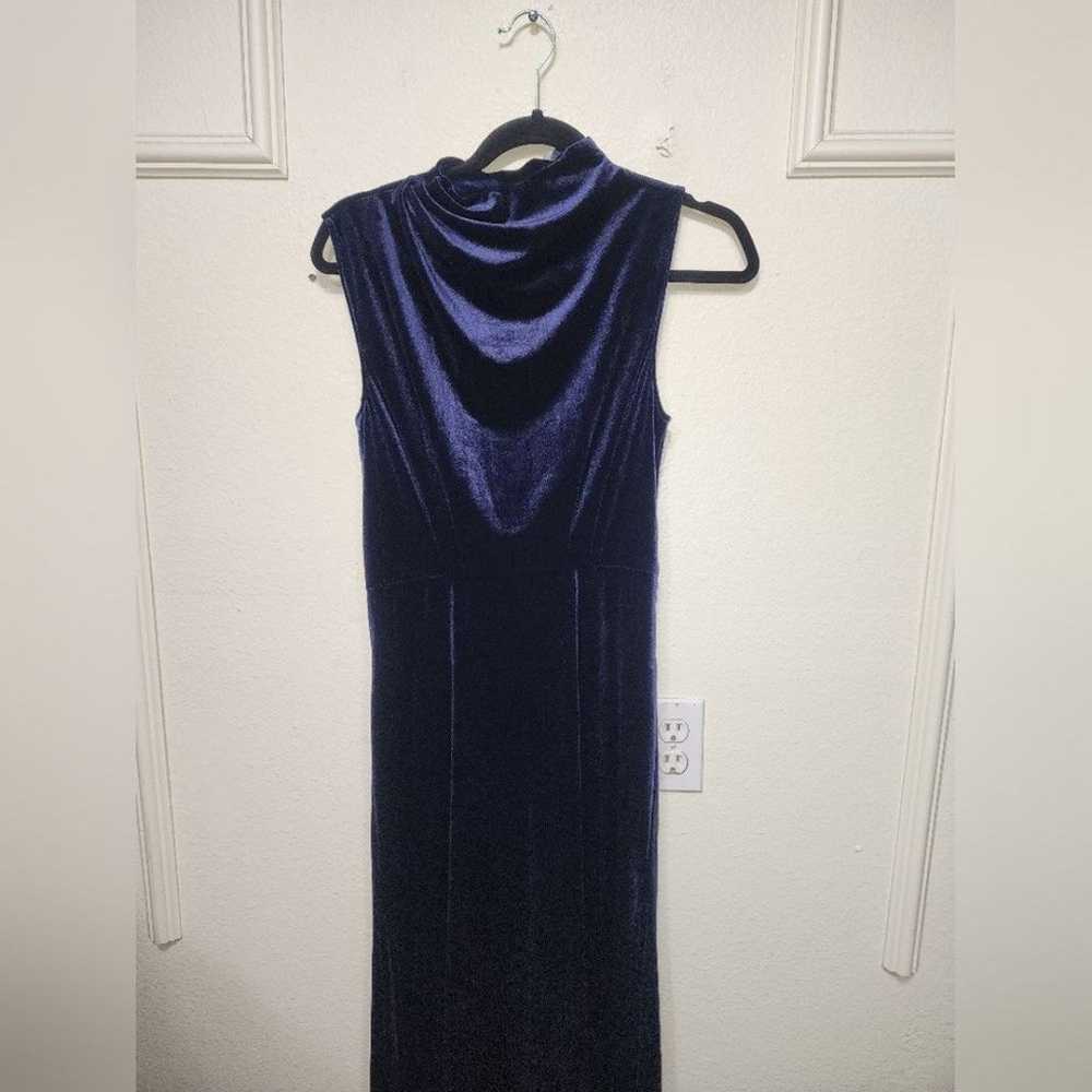 Lulu's Classic Elegance Navy Velvet Sleeveless Mo… - image 7