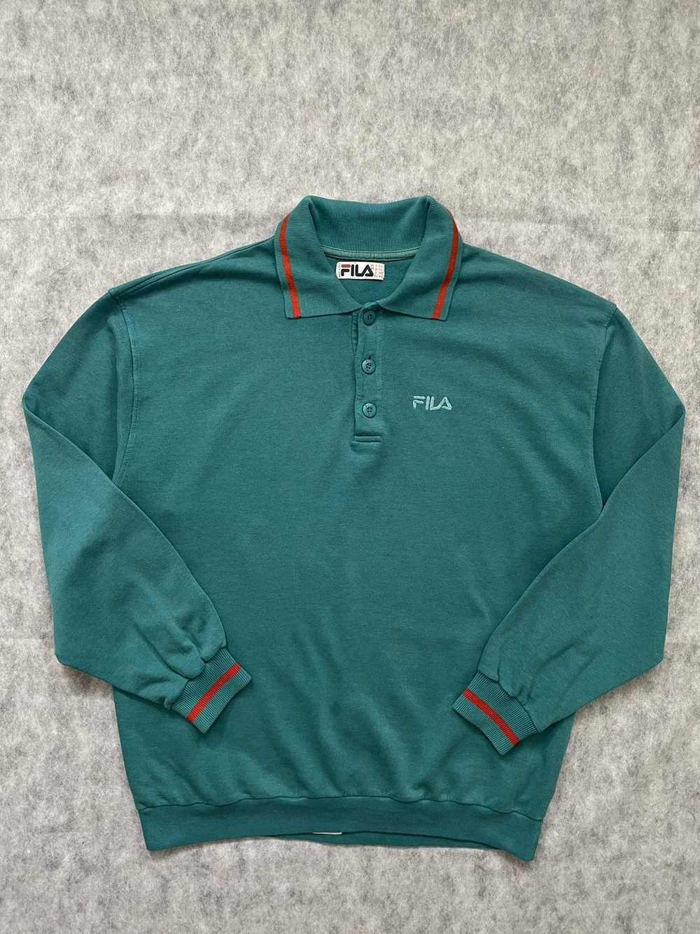 Fila × Streetwear × Vintage FILA Vintage Polo lon… - image 1