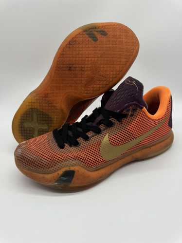 Nike Kobe 10 X Silk Orange Burgundy 705317-676 Men