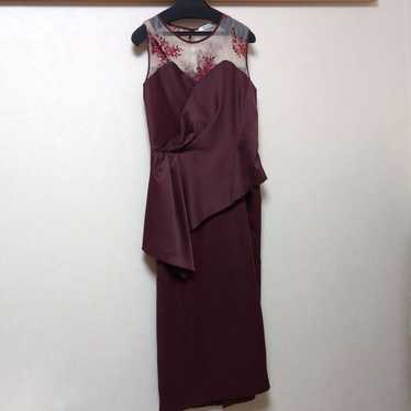 RADIATE Burgundy Embroidered Party Dress - image 1