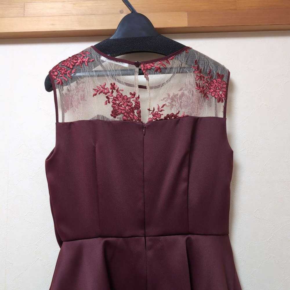 RADIATE Burgundy Embroidered Party Dress - image 4