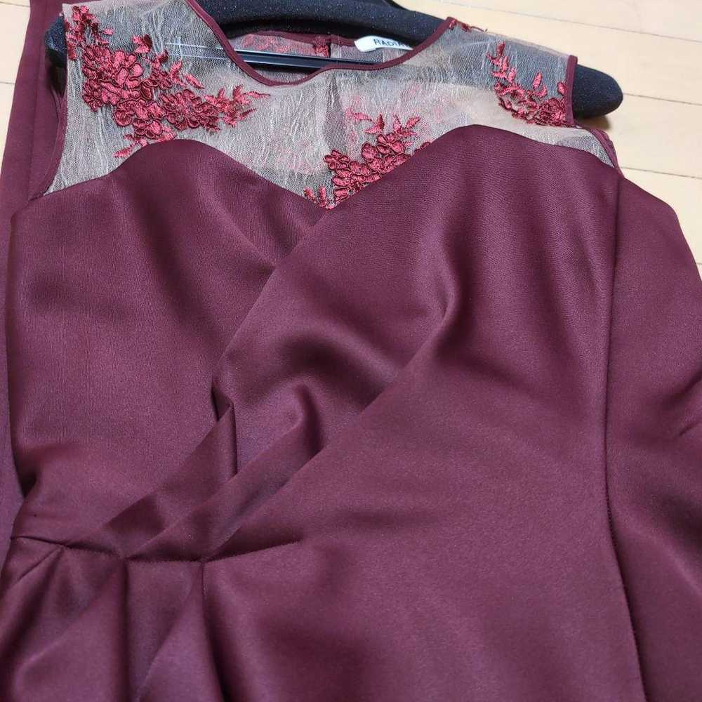 RADIATE Burgundy Embroidered Party Dress - image 5