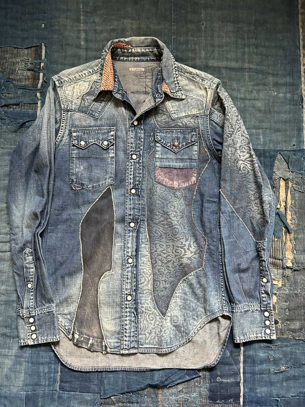 Kapital × Kapital Kountry Kapital denim damask pa… - image 1