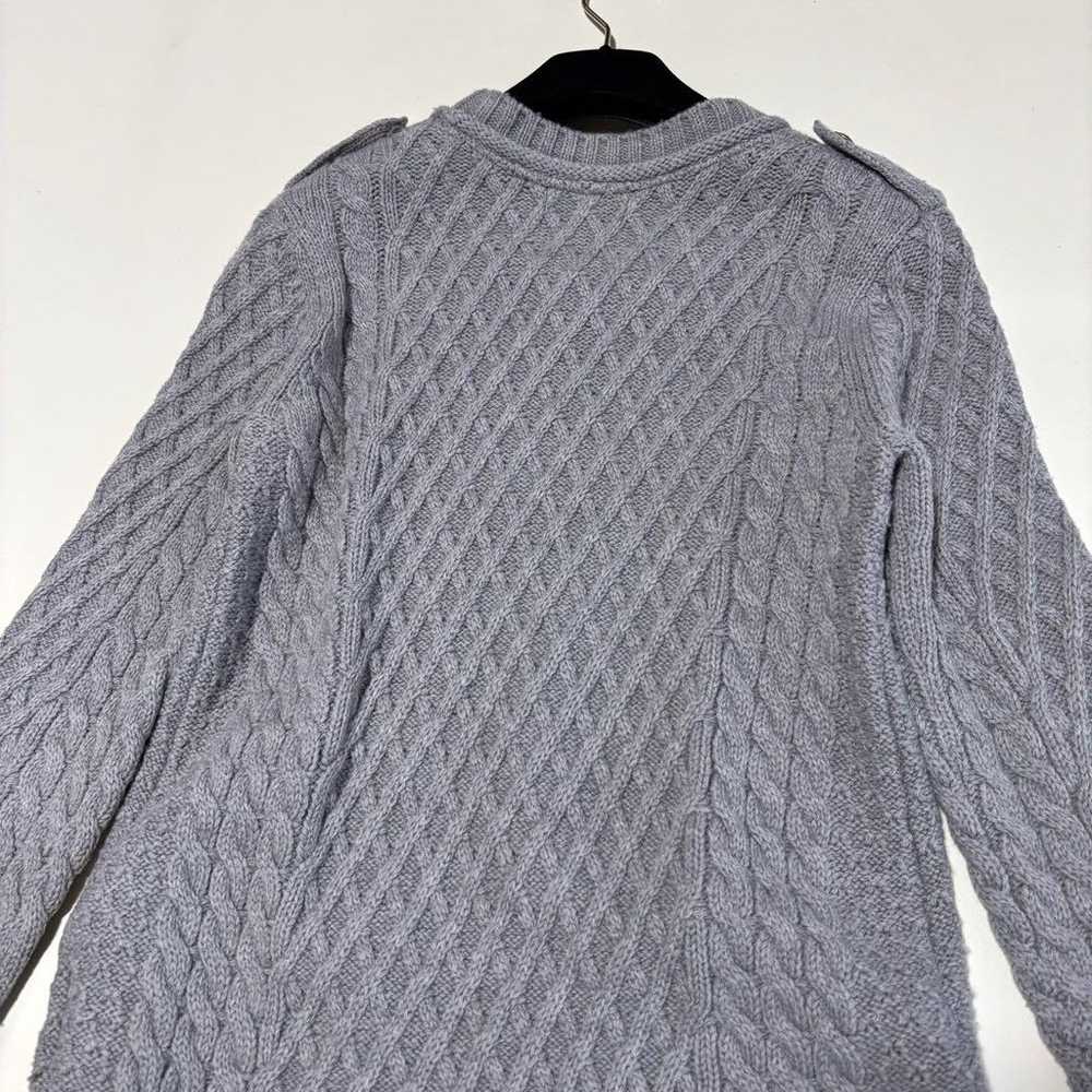 Burberry Blue Label Cable Knit Dress Gray Size M - image 8