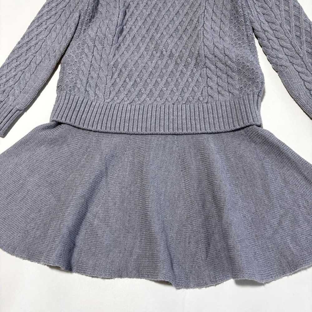 Burberry Blue Label Cable Knit Dress Gray Size M - image 9