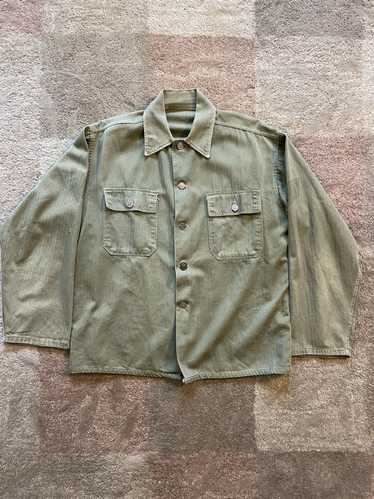 Military × Vintage WW2 HBT jacket