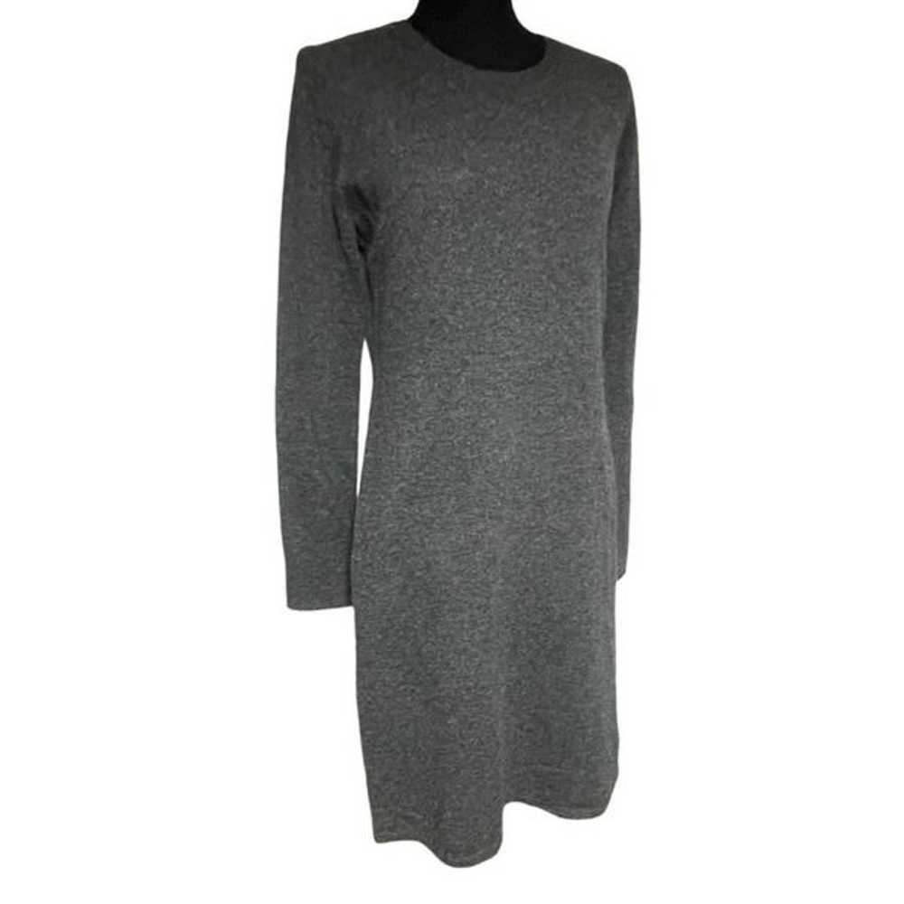 Nouveaux Gray 100% Cashmere Long Sleeve Midi Dress - image 1