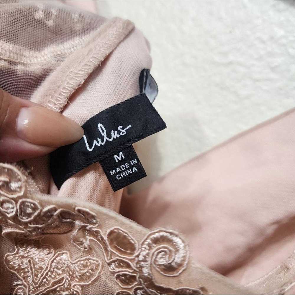 Lulu's Romantic Ways Blush Pink Lace Button Back … - image 11