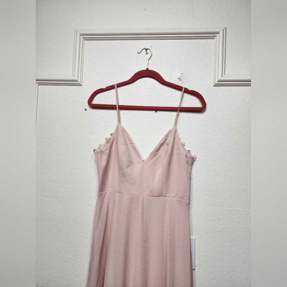 Lulu's Romantic Ways Blush Pink Lace Button Back … - image 6