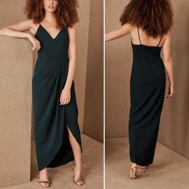 Anthropologie BHLDN Caron Dress Dark Emerald Green