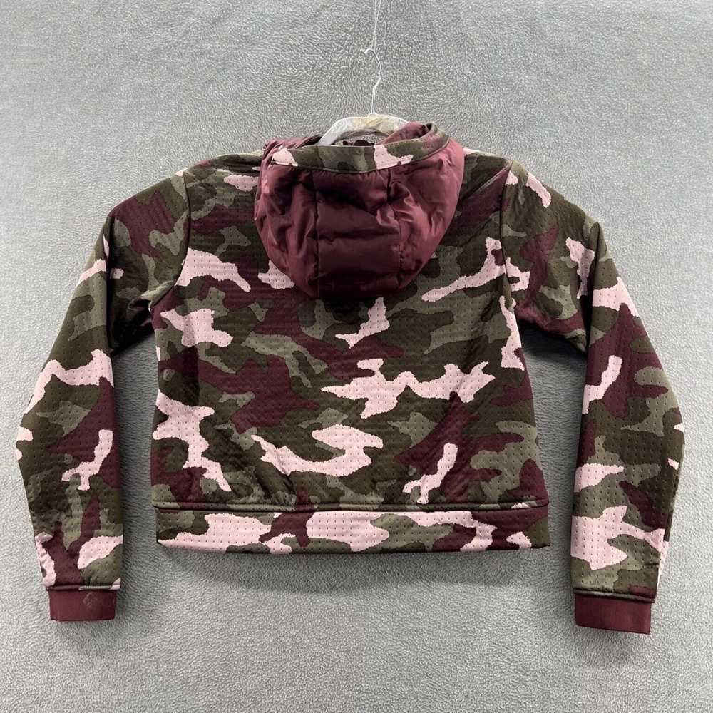 Pinko Columbia Pink Camouflage Hooded Full Zip Ja… - image 2