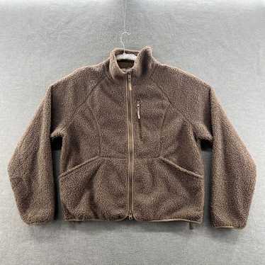 Vintage Brown Sherpa Fleece Full Zip Jacket for W… - image 1