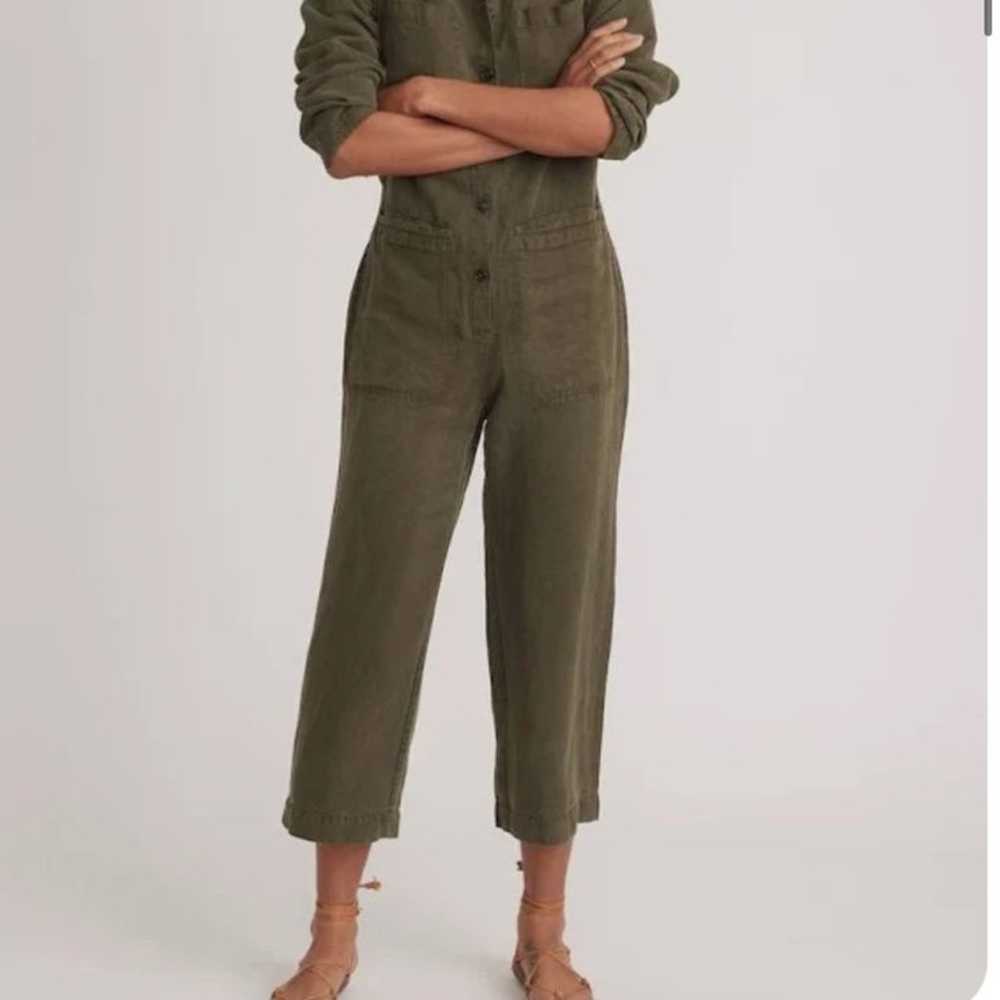 Marine Layer Charlie Utility Jumpsuit in Faded Ol… - image 2