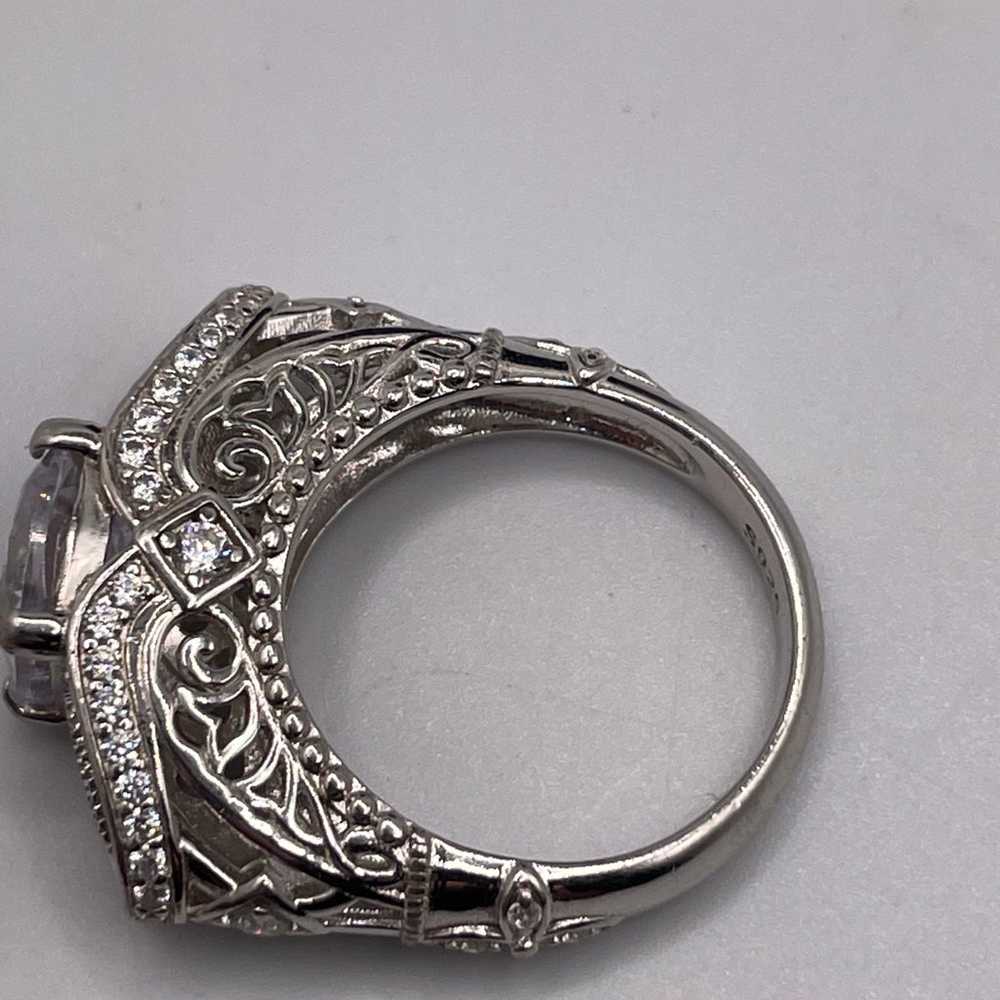 Unique Sterling CZ Ring - image 4