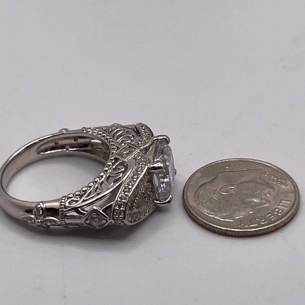 Unique Sterling CZ Ring - image 8