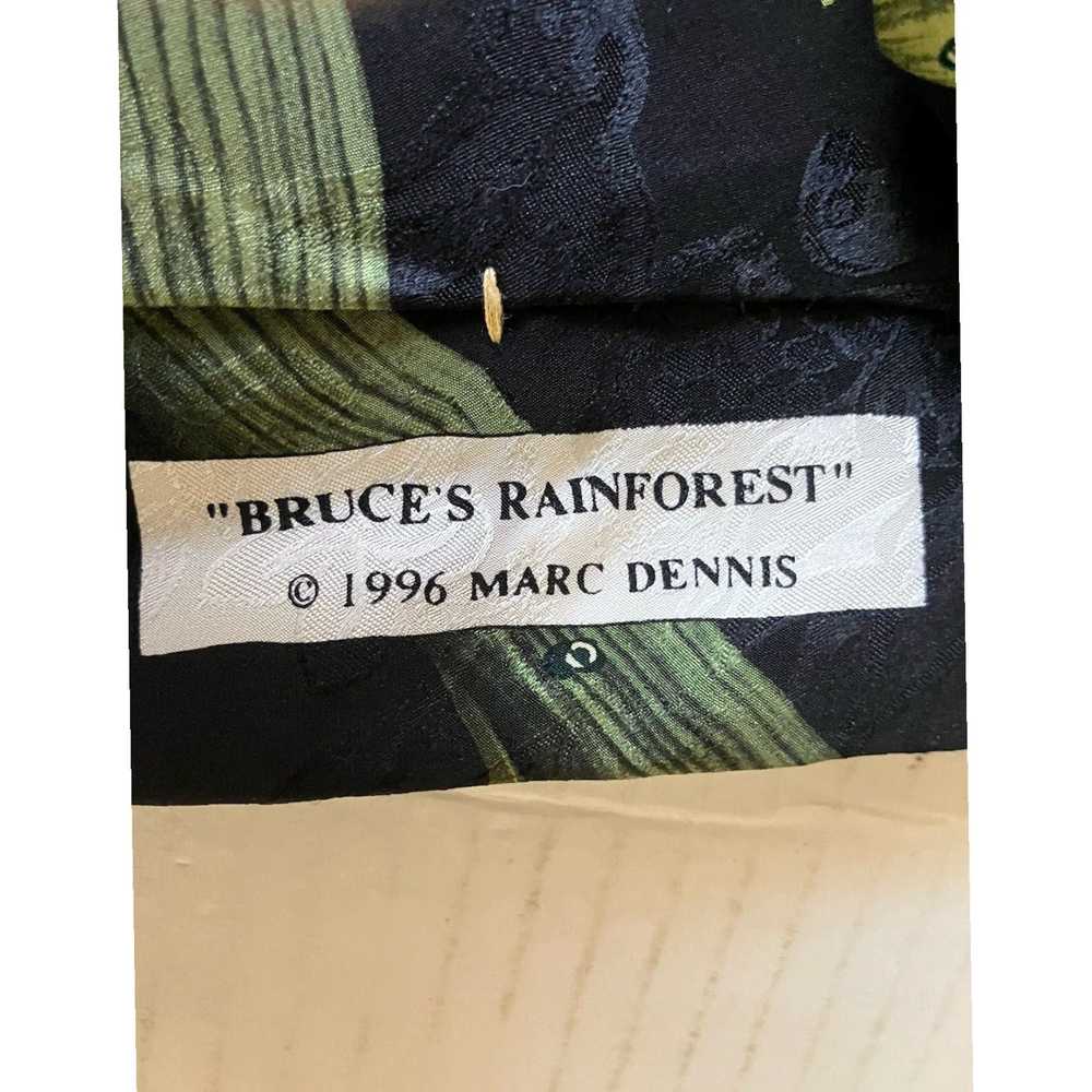 Vintage Silk Jacquard Bruce's Rainforest Necktie … - image 6