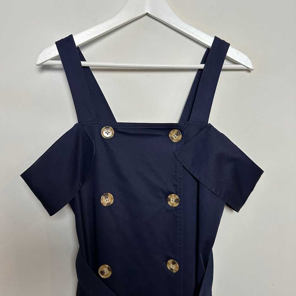 C/MEO Collective Framework Dress Navy Blue Midi D… - image 2