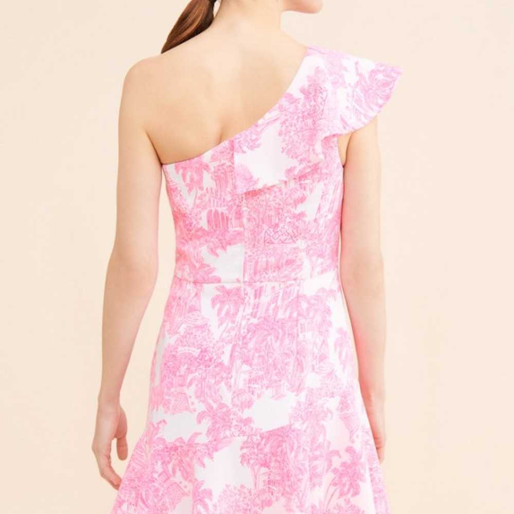 New Lilly Pulitzer Ariana One-Shoulder Romper Pin… - image 3