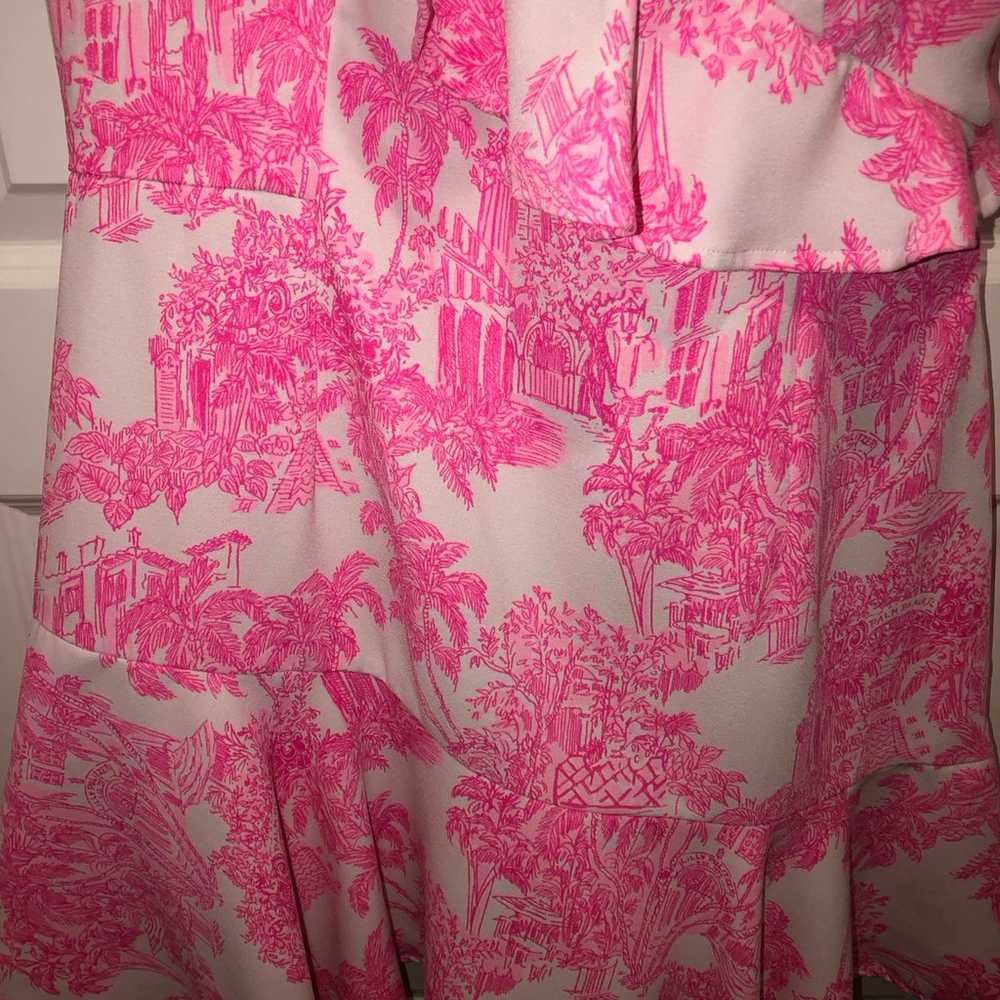 New Lilly Pulitzer Ariana One-Shoulder Romper Pin… - image 6