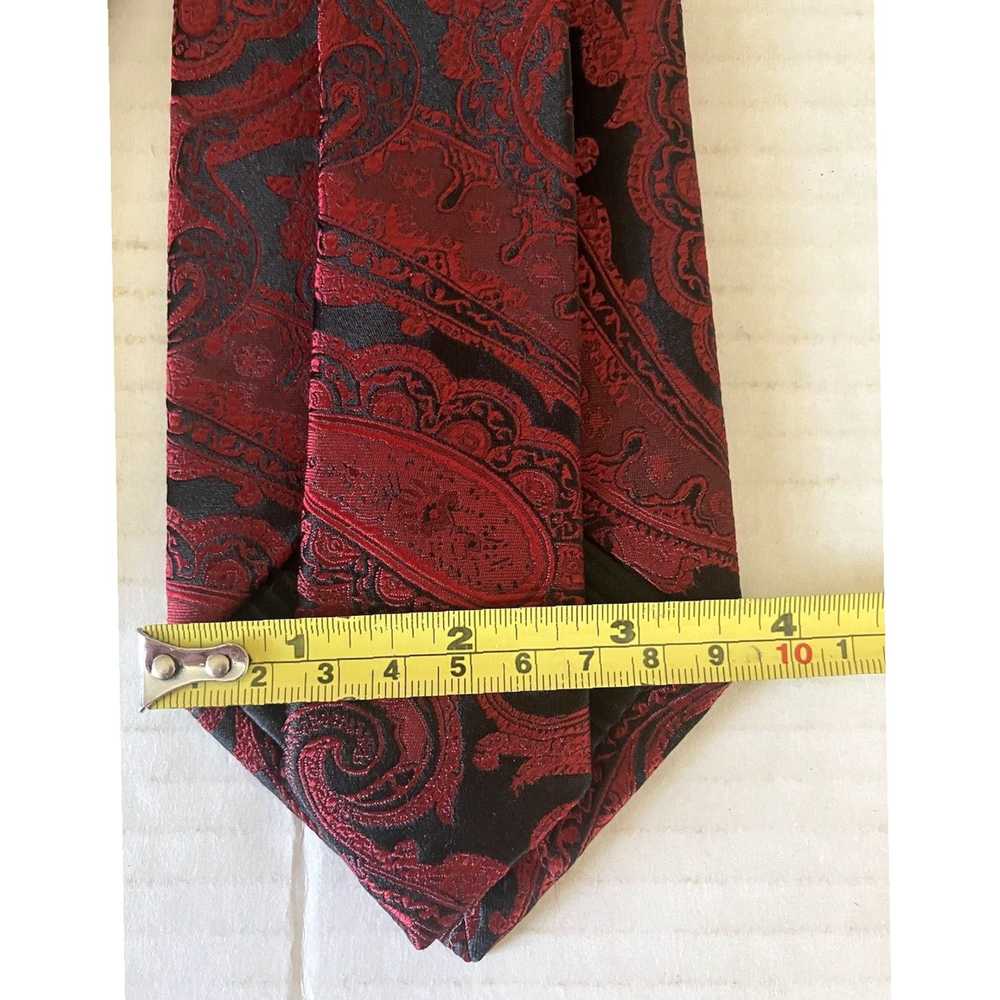 Vintage Exquisite Platinum Finished Silk Necktie … - image 6