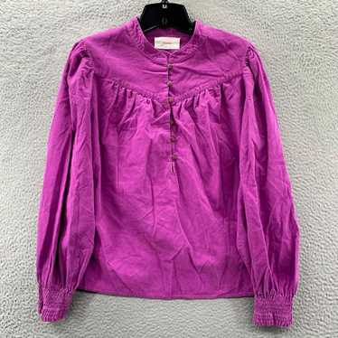 Xirena Purple Corduroy Long Sleeve Small Top for … - image 1