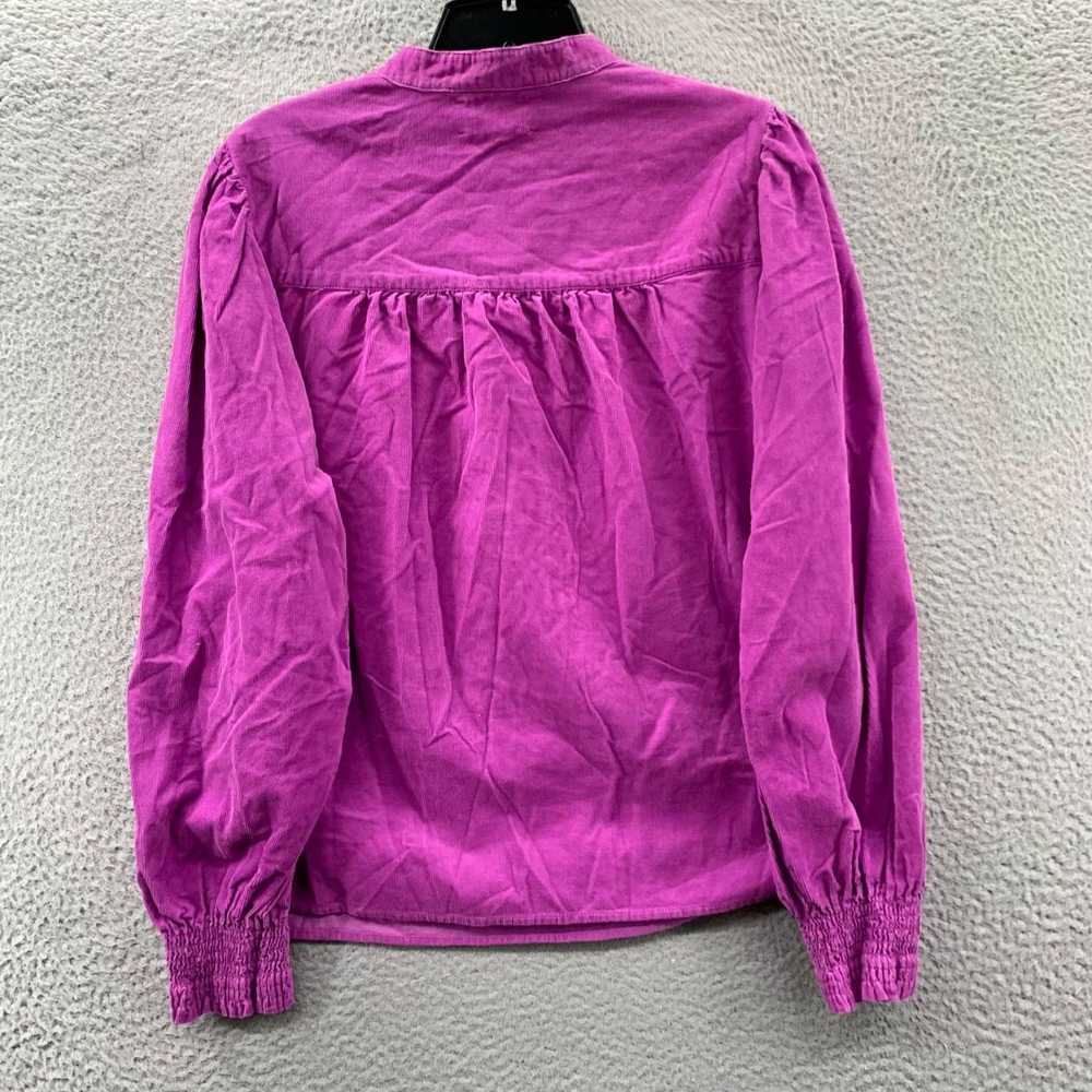 Xirena Purple Corduroy Long Sleeve Small Top for … - image 2