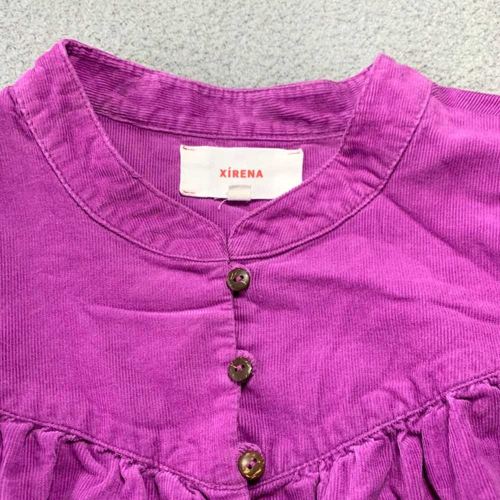 Xirena Purple Corduroy Long Sleeve Small Top for … - image 6