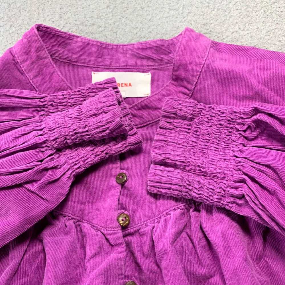 Xirena Purple Corduroy Long Sleeve Small Top for … - image 7