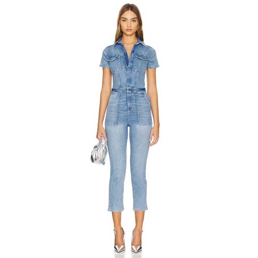 Good American The Fit For Success Jumpsuit in Blu… - image 1