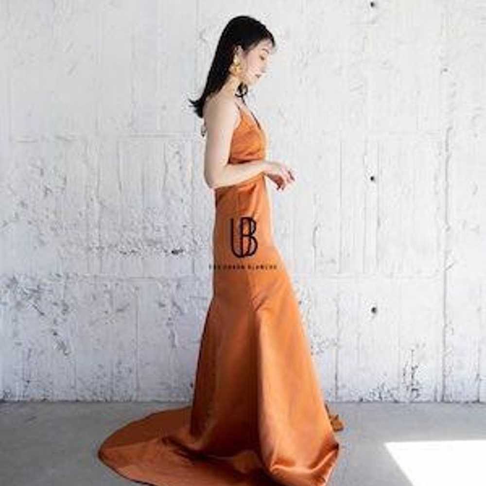 terra cotta color dress - image 3