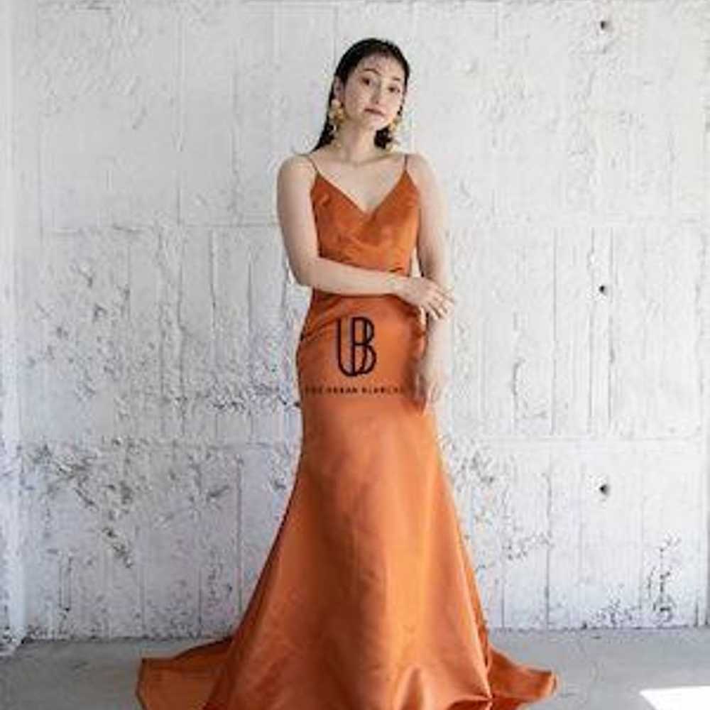 terra cotta color dress - image 4