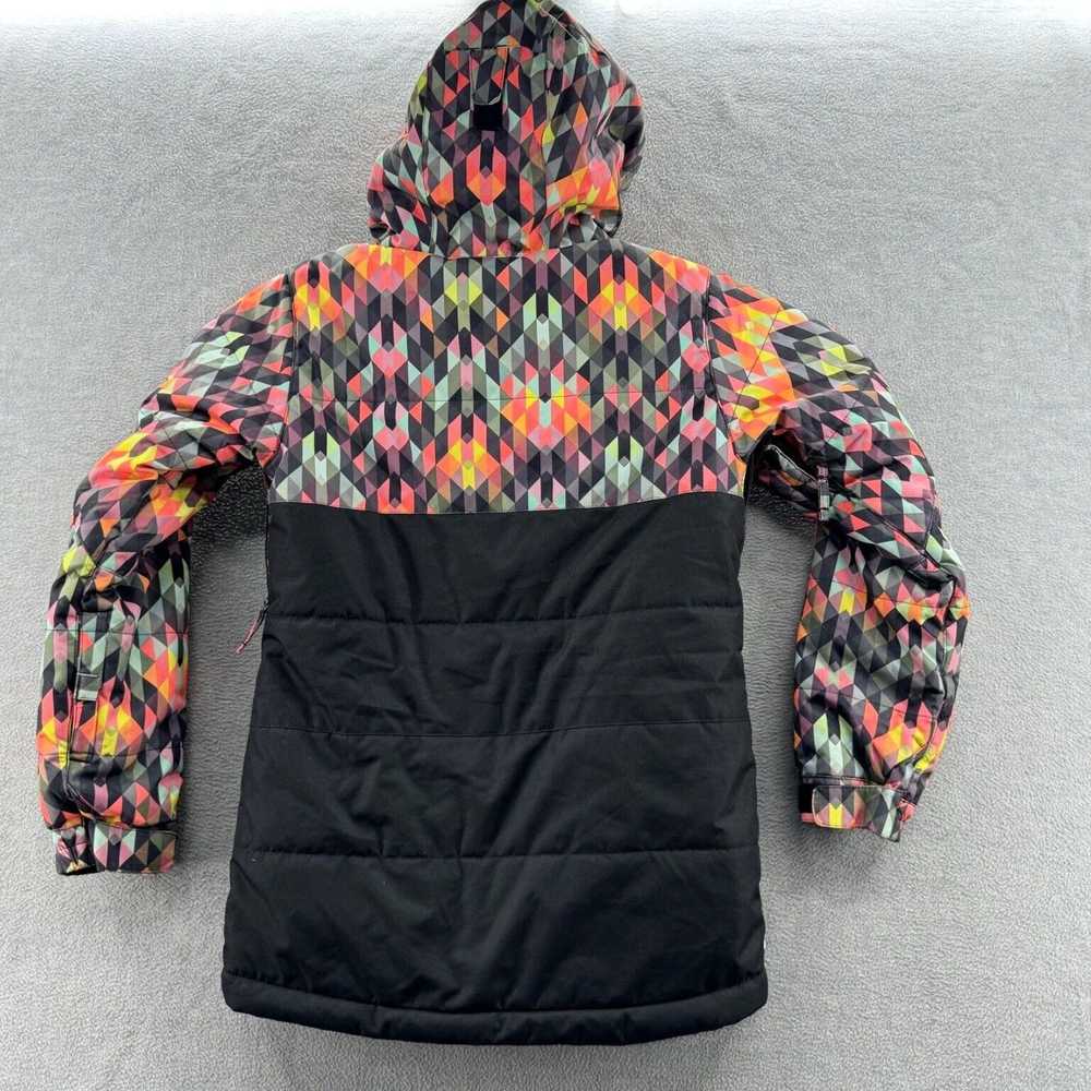 Vintage Girls Insulated Hooded Ski Jacket with 10… - image 2