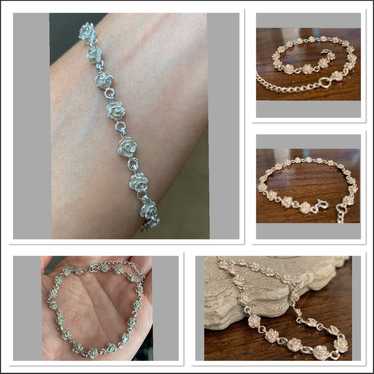 Sterling Silver bracelets 925 Mini Flowe - image 1