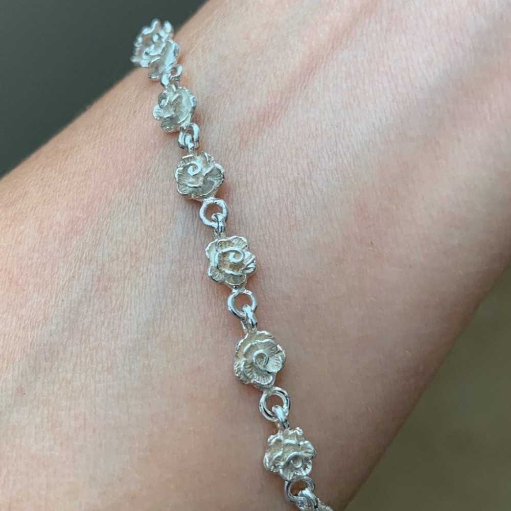 Sterling Silver bracelets 925 Mini Flowe - image 3